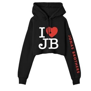 Jonas Brothers I <3 JB CROPPED HOODIE